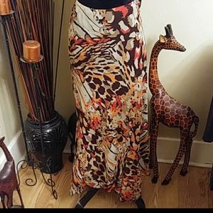 Ladies Multi Print Skirt